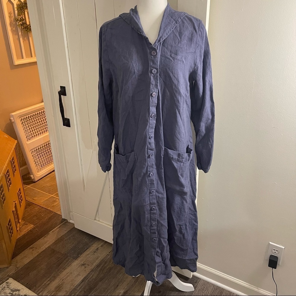 FLAX maxi linen dress medium